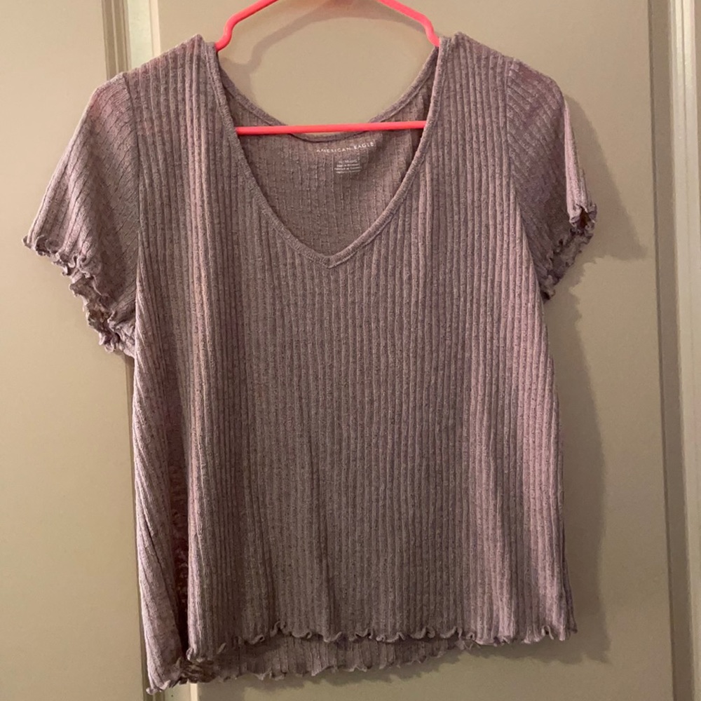 AE Waffle Cropped Tee